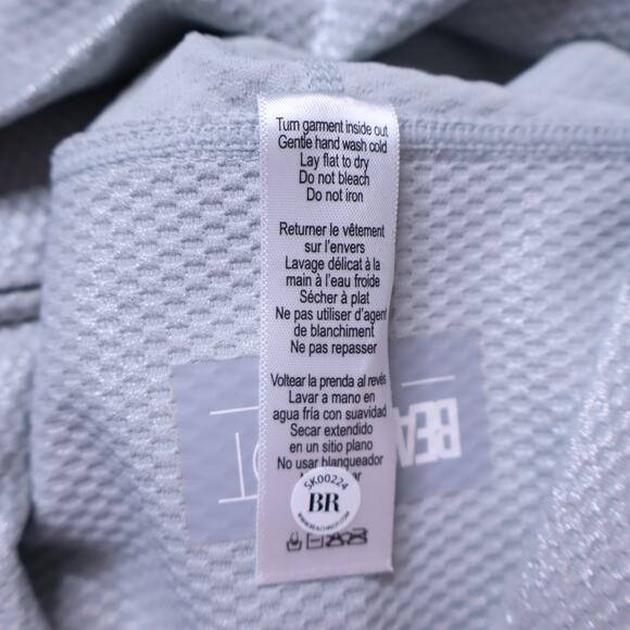 BEACHRIOT NEW Piper Legging Silver Shine Waffle Pull On Full Length Women's XS - Picture 10 of 10